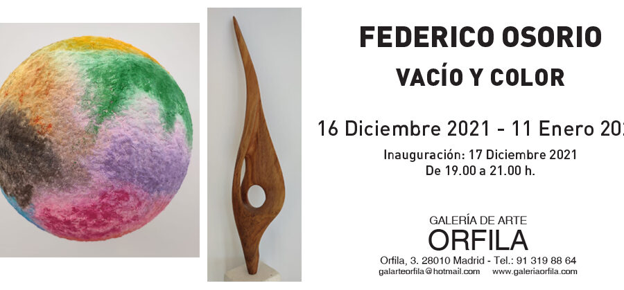 Exposición Vacío y Color de Federico Osorio diciembre 2021